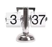 Sunmeit Reloj digital abatible, reloj de mesa a pequeña escala, reloj de cuarzo con mecanismo interno, reloj de cuarzo con una pierna, reloj para el hogar