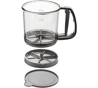 Sunmeit Tamizador de Harina para Hornear, Colador de Tamiz de Extra Fina de Doble Capa, Tamiz de AzúCar de Mano para Cocina