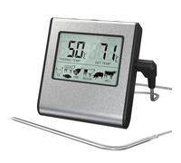 Sunmeit Termómetro Digital para Carne con Sonda para Cocinar, Pantalla LCD, Medidor Electrónico de Temperatura para Alimentos para Parrilla, Uso en Cocina