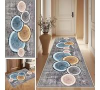 SUNMME Alfombra de Pasillo Larga Alfombras Cocina Lavable Alfombra Corredor Antideslizante Tapetes Alfombras de área Vintage Tapete Pelo Corto para Sala Habitacion Dormitorio Comedor 40 x 100 cm