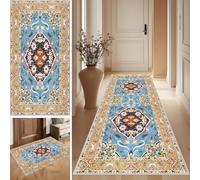 SUNMME Alfombra de Pasillo Larga Alfombras Cocina Lavable Alfombra Corredor Antideslizante Tapetes Alfombras de área Vintage Tapete Pelo Corto para Sala Habitacion Dormitorio Comedor 40 x 60 cm