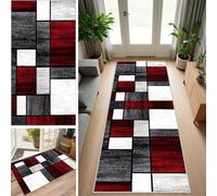 SUNMME Alfombra de Pasillo Larga Alfombras Cocina Lavable Antideslizante Vintage Tapete Pelo Corto Tapetes para Sala Habitacion Dormitorio Comedor Lavadero 40 x 60 cm