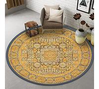 SUNMME Alfombra Redonda para Sala De Estar Dormitorio Comedor 80 Cm 100 Cm 120 Cm 140 Cm 160 Cm 180 Cm 200 Cm Alfombra Clásica Lavable Antideslizante Sofá Alfombra/Diámetro 100 Cm/3.3 Pies