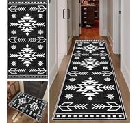 SUNMME Alfombras de Pasillo Larga Alfombra Corredor Antideslizante Alfombras de área Lavable Vintage Alfombra Comedor Pasillo Alfombra Cocina Absorbente Lavable Alfombra Entrada 60 x 140 cm