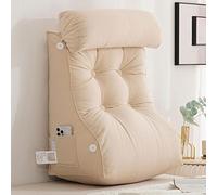 SUNMME Almohada De Lectura con Respaldo,Almohadas lumbares,Cojines Grandes Lectura,Almohadas Antireflujo Ergonómicas,cojín con Forma de cuña para Cama/Sofá/Suelo