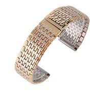 SUNMME Correa de acero inoxidable Correa de 20 mm y 22 mm Pulsera para hombres y mujeres (Tamaño : 20mm)