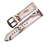 SUNMME Correa de reloj de 20 mm, 22 mm, correa de piel de becerro de liberación rápida, pulsera de repuesto para hombres y mujeres (camuflaje D 22 mm)