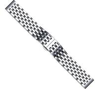 SUNMME Correa de reloj de acero inoxidable de 18 mm, 20 mm, 22 mm, 24 mm, banda de reloj de metal para mujeres y hombres, correas de repuesto (color: D, tamaño: 12 mm)