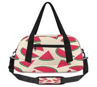 Sunmmer Fruit - Bolsas de lona para niños, para niñas, niños, rodajas de sandía, bolsa deportiva ligera para gimnasio, bolsa de viaje o baile, Fruta Sunmmer, 18.5L x 7.8W x 9.4H