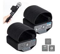 SUNMON 2 Paquete Fundas Elásticas para Micrófono Rode, Compatibles con Micrófonos de Mano Rode Wireless Go 2/Pro/ME, Diseño de Doble Orificio, Fundas Universales para Muñeca del Micrófono