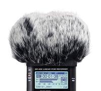 SUNMON DR40 - Parabrisas de peluche, para grabadoras de micrófono compatible con Tascam DR-40 DR40, para exteriores, micrófono de piel de gato muerto, parabrisas