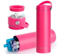 SUNMON Estuche de viaje para enfriador de insulina, aprobado por la TSA, botella de viaje para diabetes, botella térmica médica, estuche de viaje portátil para suministros para diabéticos (rosa)