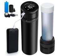 SUNMON Estuche Refrigerador para Insulina, Nevera Insulina Viaje con Bateria, USB Nevera Medicamentos Portatil Aprobado por la TSA, Enfriador Eléctrico para Insulina con Banco Energía (Pantalla °C/°F)