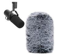 SUNMON Filtro pop para micrófono Shure SM7B, cubierta de micrófono peluda, reducción de viento y ruido, fundas de micrófono de espuma compatibles con Shure SM7DB