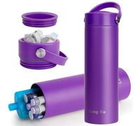 SUNMON Funda de Viaje con Enfriador de insulina con Bolsas de Hielo, Botella térmica médica portátil, Estuche de Viaje para bolígrafo de insulina, Purple, Moderno