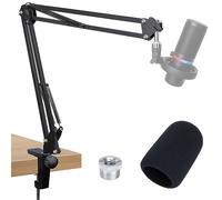SUNMON HyperX DuoCast Soporte Micrófono: Brazo de Microfono Ajustable para Uso de Escritorio, Brazo Micrófono Adecuado para Juegos, Podcasting y Estudios de Grabación