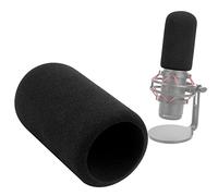 SUNMON HyperX QuadCast - Protector de viento compatible con micrófono HyperX QuadCast S, reducción de ruido de espuma de micrófono, calidad de sonido mejorada, filtro pop de micrófono para HyperX