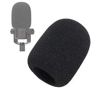 SUNMON Parabrisas de micrófono compatible con Rode PodMic, filtro de espuma profesional y cubierta de micrófono para podcast de estudio, reduce las plosivas y el ruido del viento (negro)