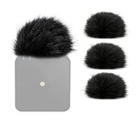 SUNMON - Parabrisas Peludo para Rode Wireless Go 2, Protector de Viento para Rode Wireless Pro/VideoMic Pro, para Reducción de Viento y Ruido de Fondo (4 piezas)