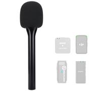 SUNMON Soporte de Micrófono dji Mic con Filtro Antipop, Soporte de Mano para dji Mic, Kit Adaptador Inalámbrico Universal de Mano Adecuado para dji 1/2 y Rode Wireless GO