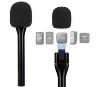 SUNMON Soporte magnético para micrófono DJI Mini, soporte de micrófono para DJI Mic1/2, soporte de entrevista de micrófono portátil para Rode Wireless Micro/GO 2/ME/Pro