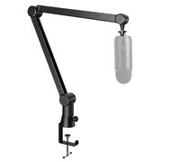 SUNMON Soporte Micrófono para Blue Yeti: Brazo de Micrófono Mejorado con Rotación de 360°, Brazo Micrófono Escritorio para HyperX QuadCast 2, Fifine AM8, Seiren Mini V3, MV7 (Negro)