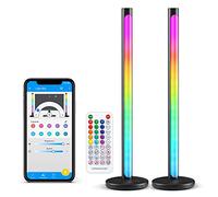 SUNMORY Barra de luces LED, Smart Light Bars RGBIC, Se Sincroniza con su Música, Lámpara de Noche con Hasta 16 Millones de Colores para Adaptar TV, luz Nocturna Controlable a Través de la Aplicación