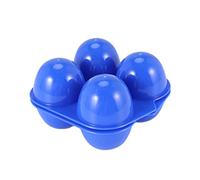 Sunn Caja de huevos de camping de plástico, caja de almacenamiento de huevos, caja portátil para 4 huevos