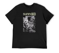 Sunn O Metal Band AVA Boris Ulver Metal Unisex 100% Cotton Short-Sleeve T-Shirts Black XXL