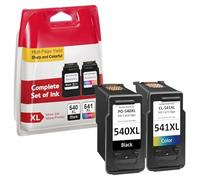 Sunnieink Cartuchos de Tinta 540 y 541, Repuesto para Cartuchos de Tinta Canon 540 y 541, Tinta de Impresora 540 541 XL, Multipack para PIXMA TS5150 TS5151 MX475 MG3650s MG3650 MG3550 MG3600 MG3200