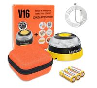 SUNNIFLY Baliza V16 Homologada DGT con Geolocalizador，Luz Emergencia Coche Homologado DGT，3.0 SIM Conexión de Tarjeta, Clasificación IP54, con Bolsa de Almacenamiento
