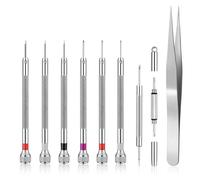 SUNNIFLY Juego de Destornilladores para Relojes y Gafas, Herramientas Relojero, Herramientas para Reparación de Precisión de Relojes y Ajuste/Sustitución de Correas