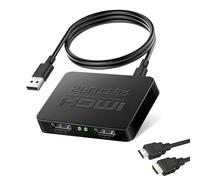 SUNNIFLY Splitter HDMI 1 Entrada 2 Salidas，Duplicador HDMI，para Dos Monitores，Soporte 1.0 a 1.4,Soporte 4k, 3D, 1080p, Plug and Play
