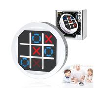 SUNNIFLY Tres en Raya Electronico，3 Modos de Consola de Rompecabezas，Tic TAC Toe para Reuniones Familiares, Juegos Diarios, Camping, Regalos de Cumpleaños (Blanco)