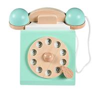 SunniMix Vintage teléfono de dial de simulación Montessori Interactivo educación temprana Juguete de de Roles para niños