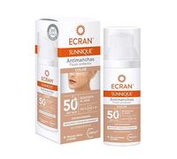 Ecran Sunnique - Fluido Protector Solar SPF 50+, con Color, Antimanchas, Protege de Quemaduras, Corrige Imperfecciones, Unifica el Tono de la Piel, Fórmula con VitEox 80 - 50 ml