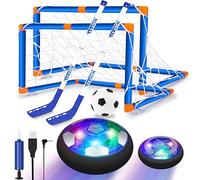 SUNNOW Balon Futbol Flotante - 3 en 1 Air Power Soccer Recargable con 2 Porteria Futbol Niños Juego Futbol Niños Balon Flotante Juguetes para Niños Niñas 3 4 5 6 7 8-12 Años