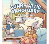 Sunny Attic Sanctuary: A Cozy Bunny Coloring Book for Adults: Large-Print Designs for Calm and Comfort