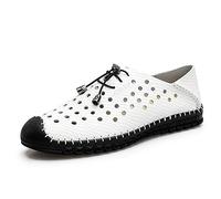 Sunny&Baby Sandalias para Hombres Zapatos de Agua para Exteriores, con Cordones, Estilo Microfibra, Cuero, Hueco, Color sólido Simple, clásico, de Doble propósito Antideslizante