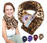 Sunny Bay Lavender-scented Extra Long Neck Heat Wrap, Aromatherapy, Microwavable (leopard skin print) by Sunny Bay