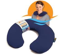 Sunny Bay Para microondas climatizada Almohada para cuello: Terapia grande del cojín del calor para el dolor de cuello y hombro dolor muscular alivio térmico, medio Azul
