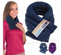Sunny Bay Peso ligero Cuello Calefacción Wrap 2 libra extra largo azul