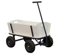 Sunny Billy Beach Wagon Carro Jardin en Gris, Carrito Playa | Carrito Jardin, madera, para ninos con ruedas neumaticas | Carro Playa, Carro Playa Ruedas Grandes, 94,5 x 61 x 97 cm, max 100 kg