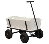 Sunny Billy Beach Wagon Carro Jardin en negro, Carrito Playa | Carrito Jardin, madera, para ninos con ruedas neumaticas | Carro Playa, Carro Playa Ruedas Grandes, 94,5 x 61 x 97 cm, max 100 kg