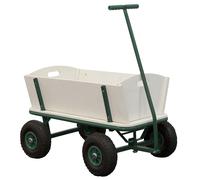 Sunny Billy Beach Wagon Carro Jardin en Verde, Carrito Playa | Carrito Jardin, madera, para ninos con ruedas neumaticas | Carro Playa, Carro Playa Ruedas Grandes, 94,5 x 61 x 97 cm, max 100 kg