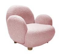 Sunny Bini Sillon infantil, Tejido Teddy, Rosa | Silla para la sala de juegos o la habitacion - 55 x 66 x 54 cm - a partir de 3 anos - 100 kg max