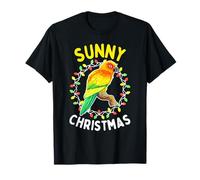 Sunny Christmas - Sun Conure Funny Bird Tropical Holiday Camiseta