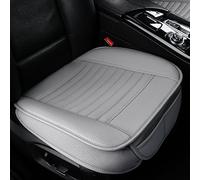 Sunny Color 1 Funda de cojín para Asiento Delantero de Coche con Relleno de carbón de bambú con Piel sintética (Gris)