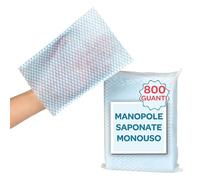 Sunny Day - 800x Esponjas Jabonosas Desechables - Toallitas Desechables en Forma de Guante para Detersión Y Higiene - Pacientes Inmovilizados, Adulto, Niño, Bebé y Camping