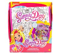 Sunny Day Colorea tu propia bolsa de mensajero de Horizon Group USA, 5 marcadores multicolores
